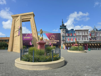 Eingang zum Plopsaland de Panne