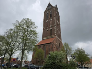 St. Mary's church tower in Wismar