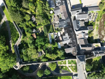 Luftaufnahme der Stadtmauer