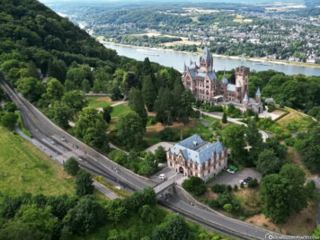Drachenburg Castle & cable car station