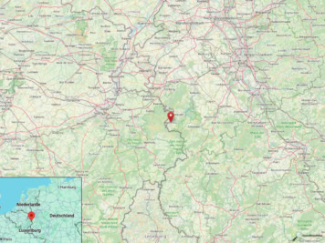 Die Lage von Monschau in Deutschland
