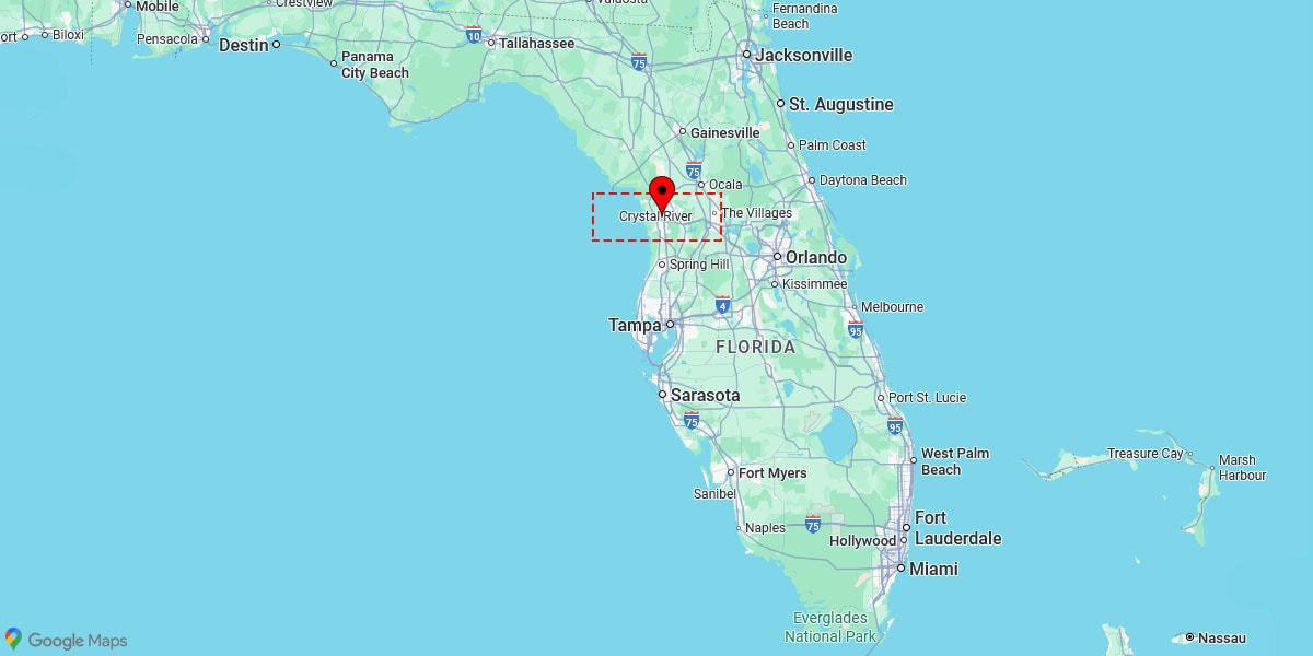 Wo liegt Crystal River in Florida