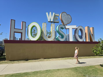 Schriftzug "I love Houston"