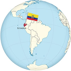 Ecuador Globe