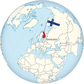 Finland Globe