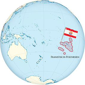 French Polynesia Globe