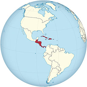 Mittelamerika Globe