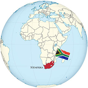 South Africa Globe